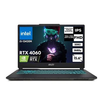 Msı Cyborg 15 I5-13420H 64 Gb 256 Gb Ssd 8Gb Rtx4060 15.6" 144Hz Fhd Windows 11 Pro Taşınabilir Bilgisayar A13vf-895Xtrat86