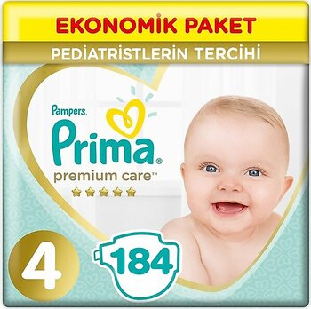 Prima Premium Care 4 Numara Maxi 46'lı 4 Adet Bebek Bezi