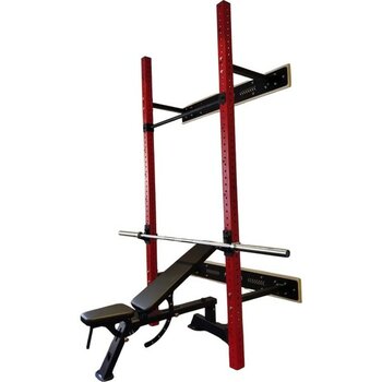 Duvara Monte Katlanır Squat Rack - 80X80 Profil - Çok Fonksiyonlu Fitness Istasyonu