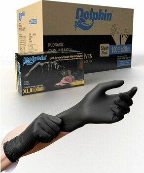 Dolphin Çok Amaçlı Siyah Nitril Eldiven (Xl) 20PK x 100LÜ Paket - XL