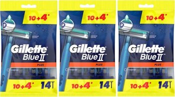 Gillette Blue2 Plus Kullan At Tıraş Bıçağı 14'lü X 3 Paket