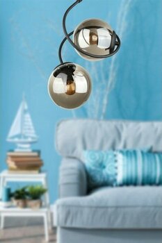 Begüsa Dragon 2.li Avize Siyah Füme Cam