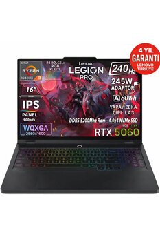 LENOVO Legion Pro 5 16ADR10 AMD Ryzen 9 8940HX 32GB 1TB SSD RTX 5060 8GB 16\" WQXGA 240Hz Freedos 83LT005RTR