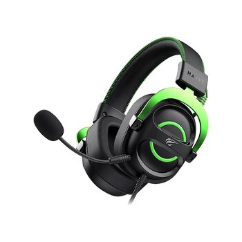 Havit Gamenote H2002e Kablolu Çıkarılabilir Mikrofonlu Oyuncu Kulaklığı Yeşil