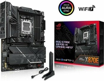 Asus Rog Strıx X870E-H Gamıng Wıfı7 Soket Am5 Amd X870E Ddr5 8000+MT/S(OC) Wi-Fi 7 Atx Anakart