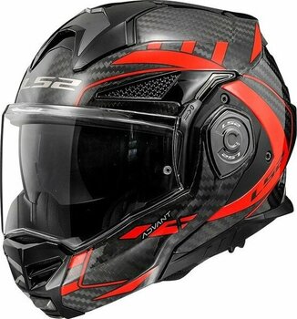 Ls2 Advant x Karbon Future Kırmızı Kask - S
