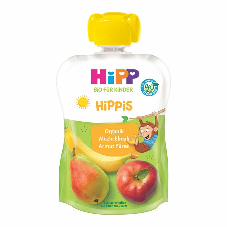 Hipp Organik Muzlu Elmalı Armut Püresi 100 Gr