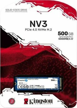 500 GB Kingston Nv3 M.2 Nvme Pcie Gen4 5000/3000MBS SNV3S/500G