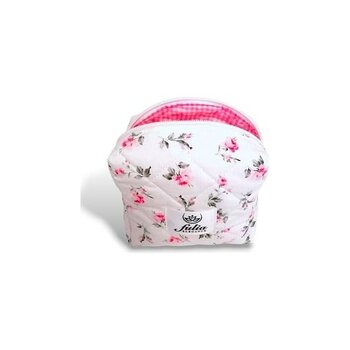 Storemax Makyaj Çantası | Hijyen Çantası | Ped Çantası | Çanta Içi Organizer | Küçük Boy Seyahat Makyaj Çantası (Beyaz-Pembe) - --