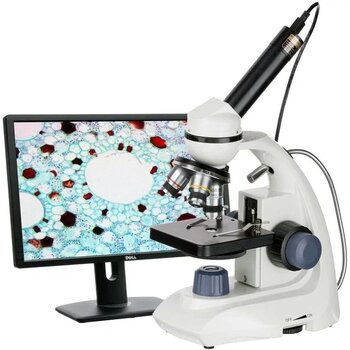 Amscope M170C-E 40X-1000X Çift LED Bileşik Mikroskop