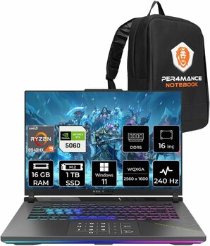 ASUS Rog Strix G16 R9 8940HX 16GB 1TB SSD RTX5060/8GB 240Hz 16" WQXGA W11H Gaming Laptop G614PM