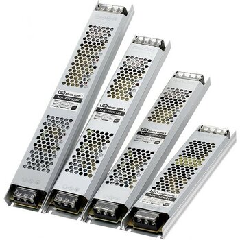 Ucuz Geldi Ultra Slim 5 Amper Sessiz Şerit LED Trafosu Alüminyum Kasa 12V LED Trafo Adaptör