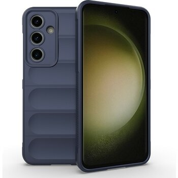 Samsung Galaxy S24 Fe Kılıf Elde Tutma Kolaylıkla Kaydırmaz Kenar Line Dizayn Optietnik Kapak - Lacivert - Glx S24 FE