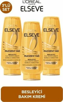 L' Oreal Paris 3'lü Elseve Mucizevi Yağ Besleyici Saç Bakım Kremi 250 ml