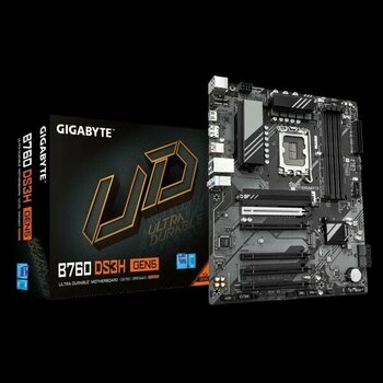 Gigabyte Gıgabyte B760 DS3H Gen5, 4xddr5, 2xm.2, Dp, Hdmı, Type-C, 13-14.nesil, LGA1700 Soket, Anakart