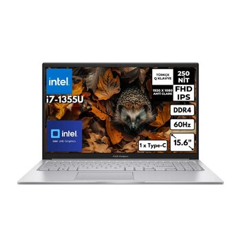 Asus Vivobook 15 I7-1355u 8gb 256gb Ssd 15.6" Fhd Freedos Taşınabilir Bilgisayar X1504va-Nj412hmf22