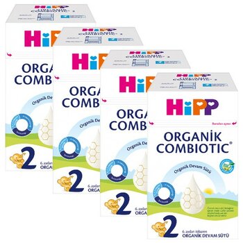 Hipp 2 Combiotic Organik Devam Sütü 600 gr x 4 Adet 6 Aydan İtibaren Bebeğiniz İçin Özel Beslenme