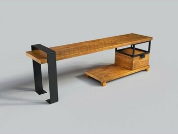 Ntconcept Lue Masif Ahşap Tv Stand - (Genişlik 120CM) - Ceviz