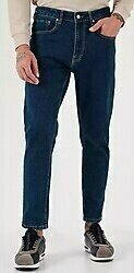 Buratti Streç Pamuklu Slim Fit Normal Bel Boru Paça Jeans Erkek Kot Pantolon 5900S34MILANO Lacivert