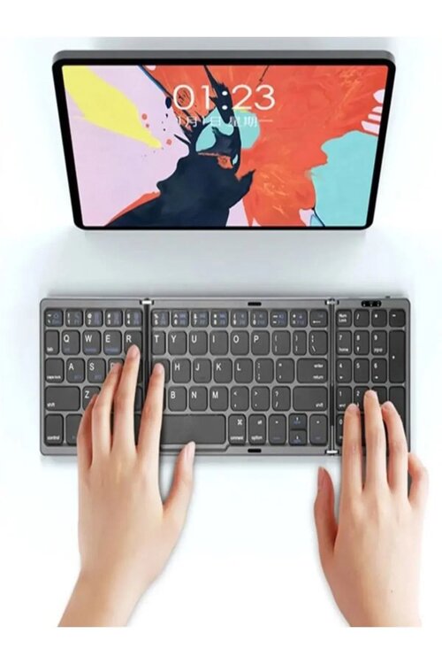 ULTRATEKNO B089 Siyah Bluetooth Kablosuz Katlanabilir Klavye