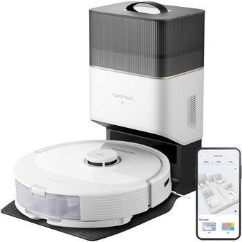 Roborock Q8 Max + Lidar Navigasyon, 5500PA Güçlü Vakum, Mop Özellikli robot süpürge - Beyaz