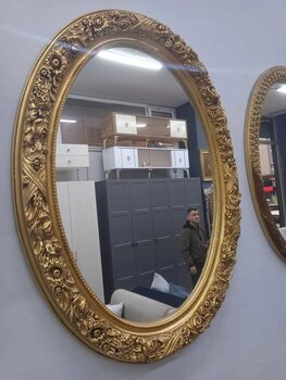ASİL AYNA OVAL ÇAPRAZ AYNA 120 X85 CM