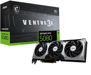 MSI GeForce RTX 5080 16G VENTUS 3X OC GDRR7 256 B DX12 Gaming (Oyuncu) Ekran Kartı