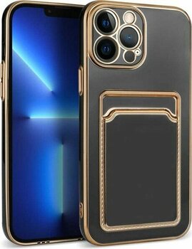 Kılıftech Apple iPhone 13 Pro Max Kılıf Zore Bark Kartlıklı Kapak - Siyah