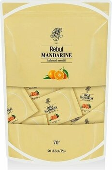 Rebul Mandarini Kolonyalı Mendil Günlük Kullanım İçin 50 Yaprak Aromatik Koku ile