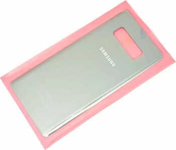 Samsung Galaxy Note 8 Arka Pil Batarya Kapağı (Cam) Gri