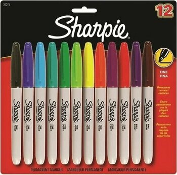 Sharpie Fine Permanent Karışık Renkler 0.5 milimetre Permanent Markör