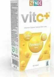 Zynde Vit C+ Vitamin C İçeren Takviye Edici Gıda 30 Tablet