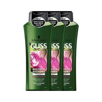 Gliss Bio-tech Restore Şampuan 3 X 525 Ml