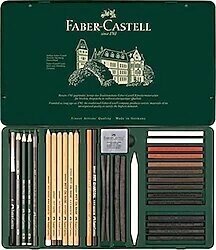 Faber-Castell Pitt Monochrome 33 Parça Eskiz Seti
