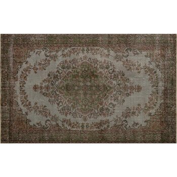 Sempati Halı Gerçek El Dokuma Eskıtme Vintage Halı  171 X 277 Cm 9718 - Gri