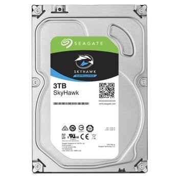 Seagate 3tb 3.5" Skyhawk ST3000VX015 256MB 7200RPM Güvenlik Diski (Distrübütör Garantili)