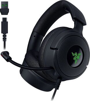 Razer Kraken V4 X RZ04-05180100-R3M1 RGB 7.1 Type-C Kablolu Kulak Üstü Oyuncu Kulaklığı