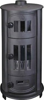 Sürel Yuvarlak 5109 Odun Siyah Şömine Soba