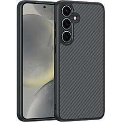 Zore Elnino Galaxy S25 Plus Kılıf M-safe Şarj Özellikli Karbon Fiber Tasarımlı Kapak