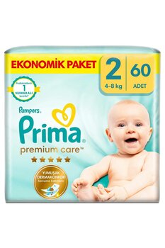 Prima Premium Care Bebek Bezi 2 Beden Mini Ekonomik Paket 60 Adet