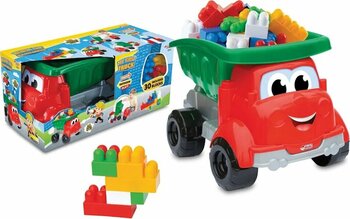 Bloklu Büyük Kamyon (30 Parça) - Oyuncak Kamyon - Plastik Kamyon - İş Makinesi