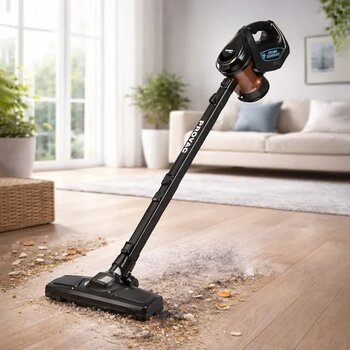 Evidea |  Fantom Provac P-5000 Elektrikli Dik Saplı Süpürge - Siyah