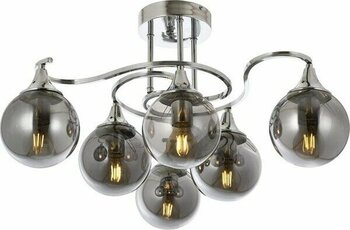 AVONNI AV-60156-6K Krom Kaplama Modern Avize E27 Metal Cam 60cm