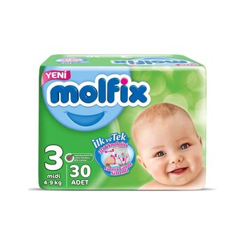 Molfix Bebek Bezi 3 Numara Midi 30 Adet
