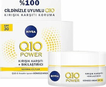 Nivea Q10 Power 50 ml Kırışık Karşıtı 30 Faktör Yüksek Korumalı Gündüz Kremi