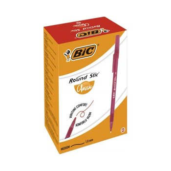 Bic Tükenmez Kalem Round Stick 1.0 Mm Kırmızı 60 Adet