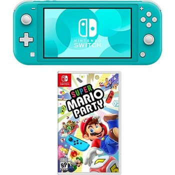 Nintendo Switch Lite Konsol Turkuaz + Super Mario Party Nintendo Switch Oyunu