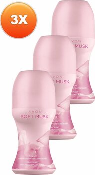 AVON Soft Musk Kadın Rollon 50 Ml. Üçlü Set