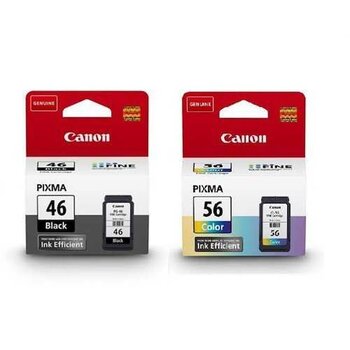 Canon PG-46 Siyah CL-56 Renkli Orijinal Mürekkep Kartuş Seti