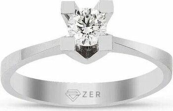 0,30 Karat Tek Taş Pırlanta 14 Ayar Altın Yüzük